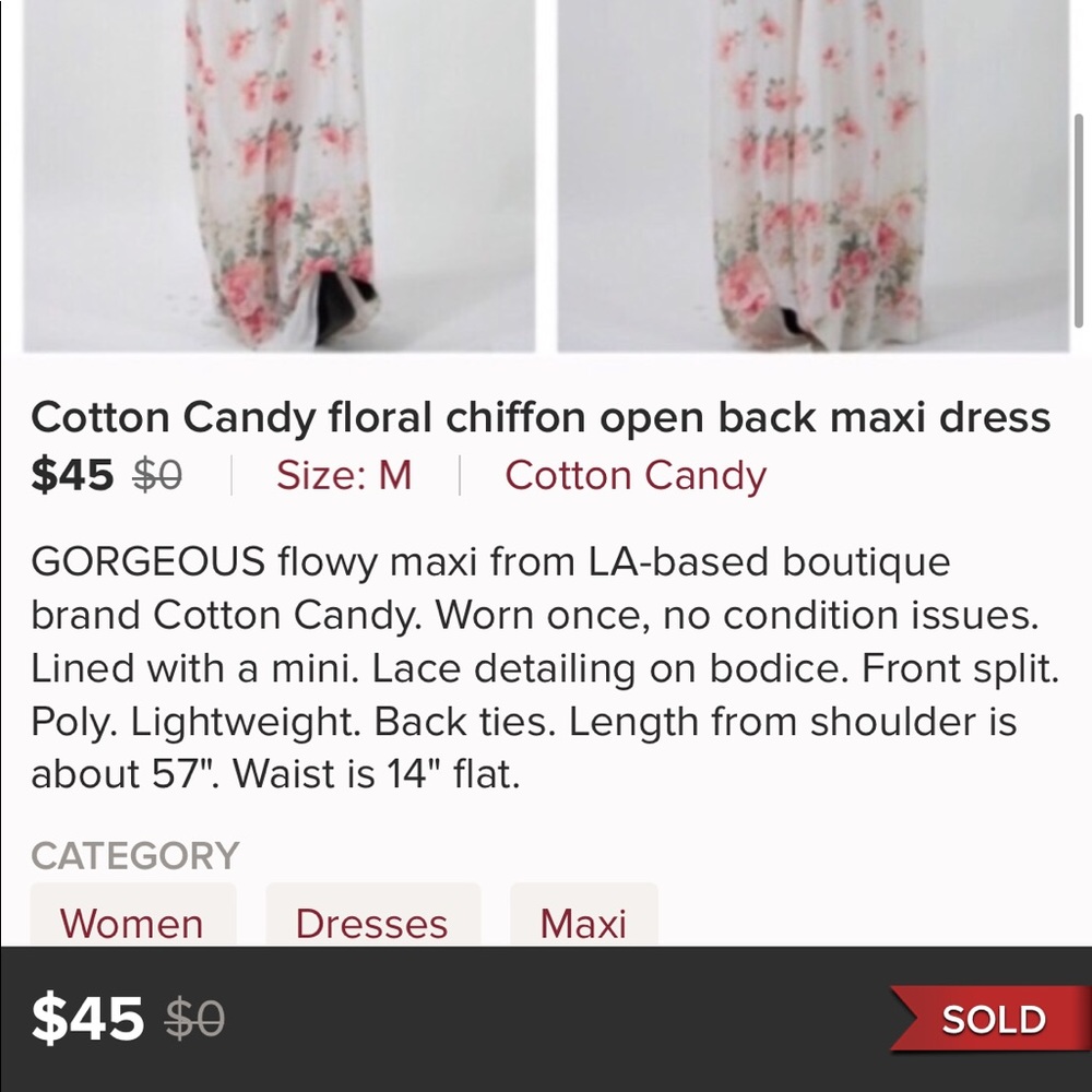 Maxi Dress. - Picture 3 of 3